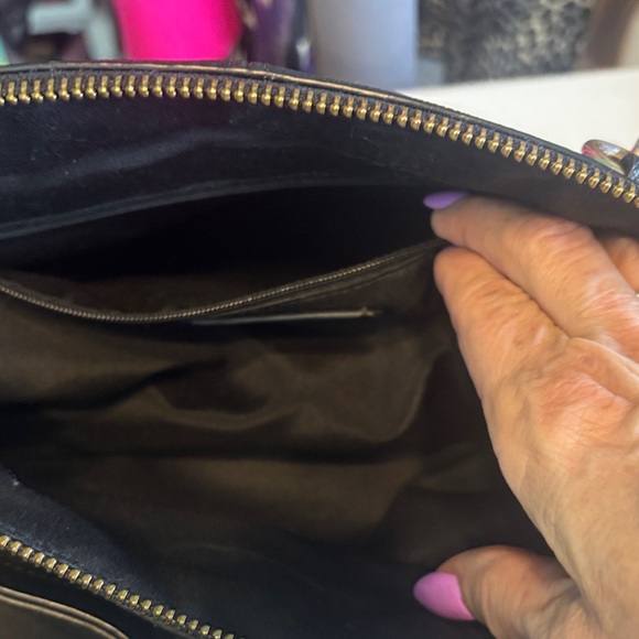 Coach Christie Black pebble Leather Shoulder Bag - Picture 9 of 15